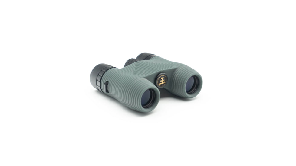 Nocs Provisions Standard Issue 10x25mm Roof Prism Waterproof Binoculars, Rugged, Willow Gray, NOC-STX-GRY