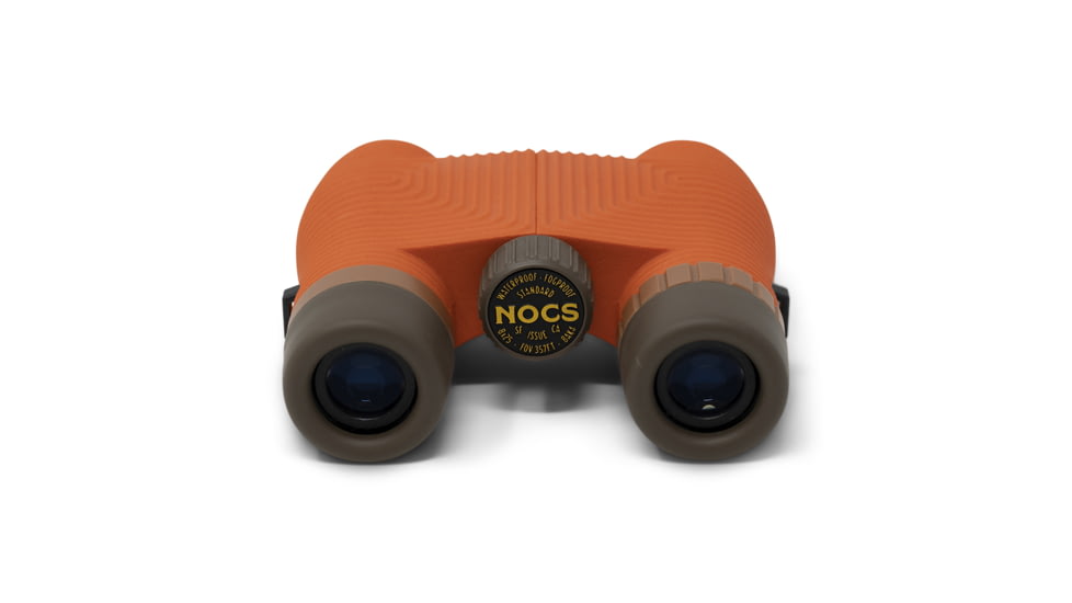 Nocs Provisions Standard Issue 8x25mm Roof Prism Waterproof Binoculars, Poppy Orange II, NOC-STD-OR2