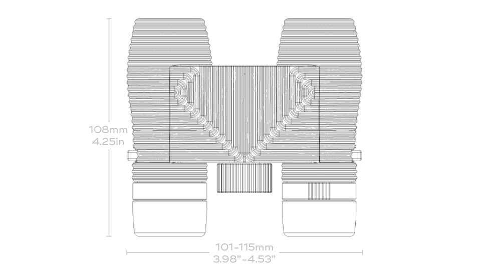 Nocs Provisions Standard Issue 8x25mm Roof Prism Waterproof Binoculars, Rugged, Poppy Orange, NOC-STD-ORG