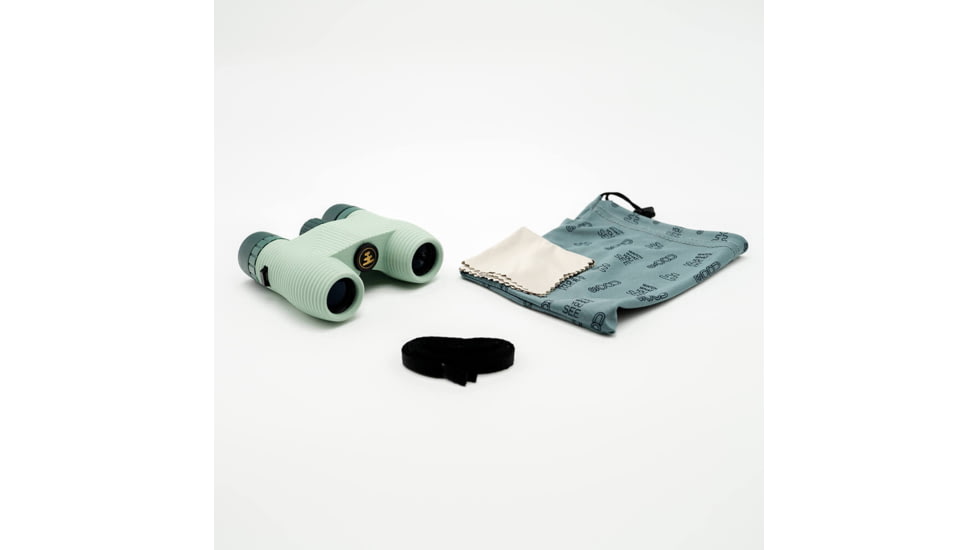 Nocs Provisions Standard Issue 8x25mm Roof Prism Waterproof Binoculars, Rugged, Glacial Blue, NOC-STD-BL2