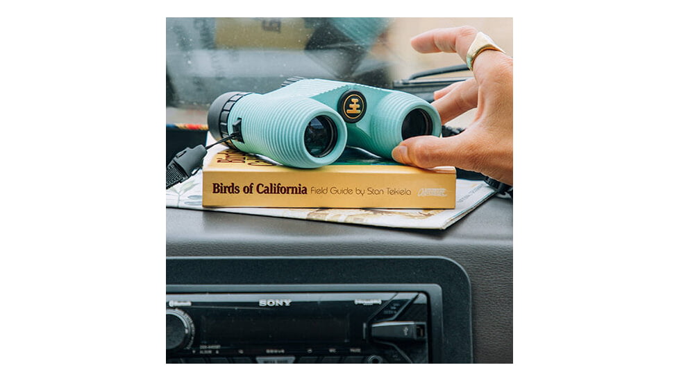 Nocs Provisions Standard Issue 8x25mm Roof Prism Waterproof Binoculars, Rugged, Sea Foam Green, NOC-STD-GN2