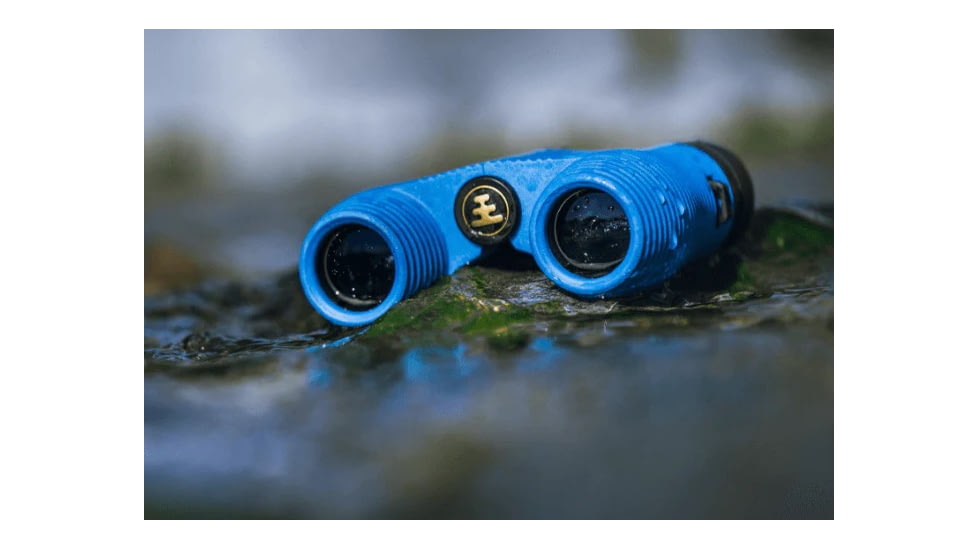 Nocs Provisions Standard Issue 8x25mm Roof Prism Waterproof Binoculars, Rugged, Cobalt Blue, NOC-STD-BLU