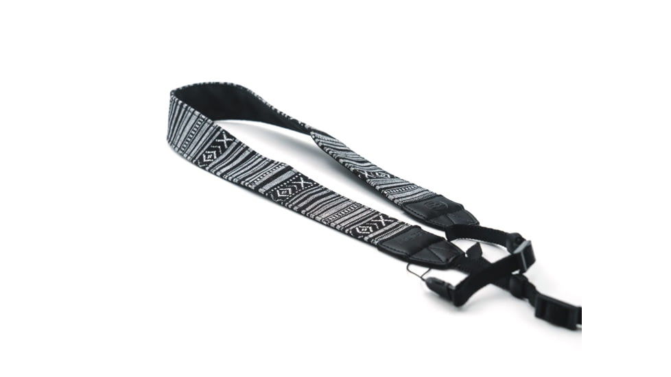 Nocs Provisions Woven Tapestry Strap, Black/White, One Size, NOC-STP-BLK
