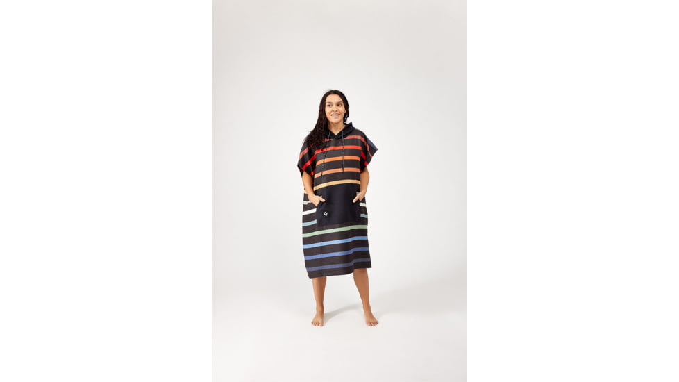 Nomadix Changing Poncho, Pinstripes Multi, Meduim/Large, CP-STRP-110