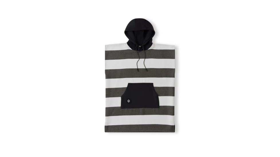 Nomadix Changing Poncho, Stripes Noll Black, Small/Medium, KCP-STRP-101