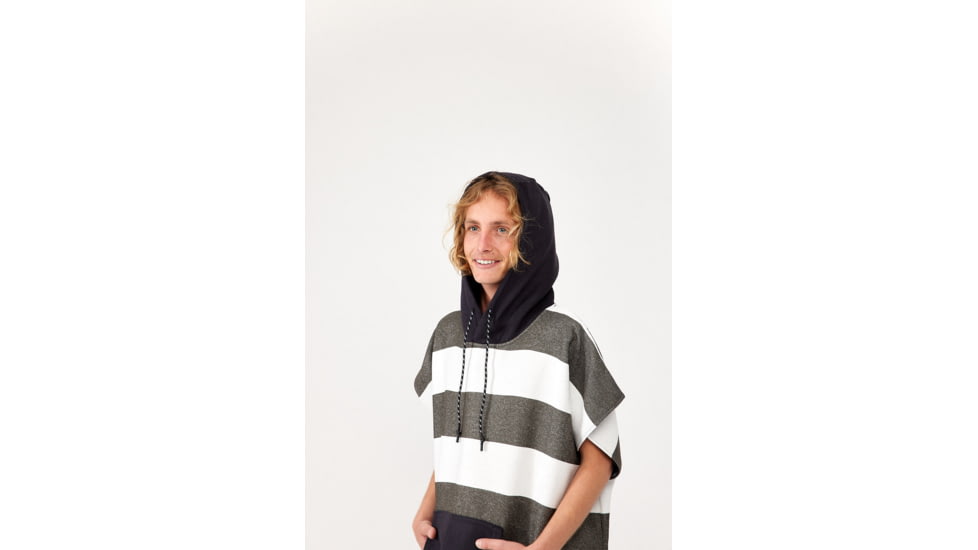 Nomadix Changing Poncho, Stripes Noll Black, Small/Medium, KCP-STRP-101
