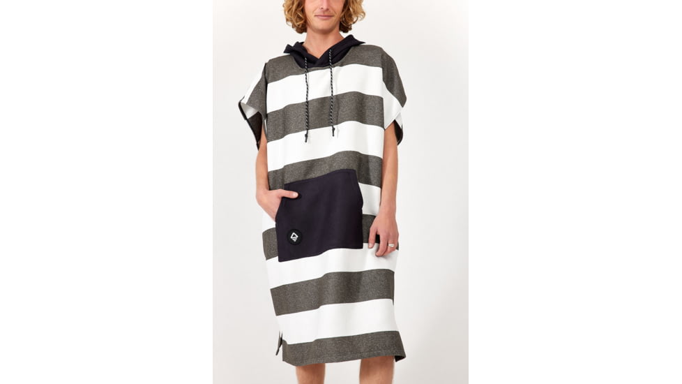 Nomadix Changing Poncho, Stripes Noll Black, Small/Medium, KCP-STRP-101