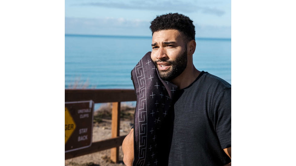 Nomadix Mini Towel, Barton Black, 16in x 40in, DA-BART-102