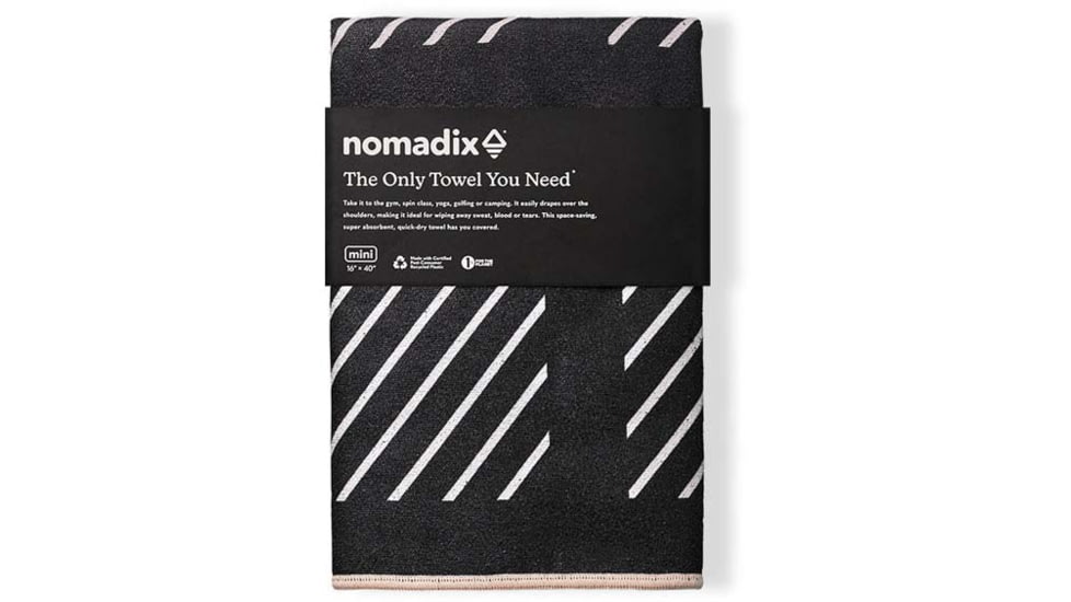Nomadix Mini Towel, Rain Black, One Size, DA-RAIN-101