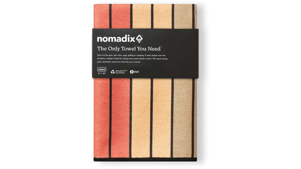 Nomadix Mini Towel, Stripes Blue Orange, One Size, DA-STRP-113