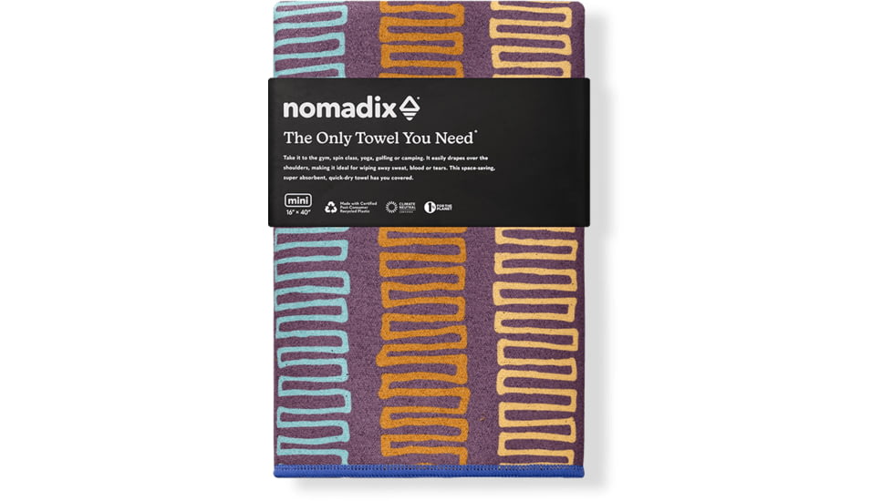 Nomadix Mini Towel, Switchback Multi, 16in x 40in, DA-SWBA-101
