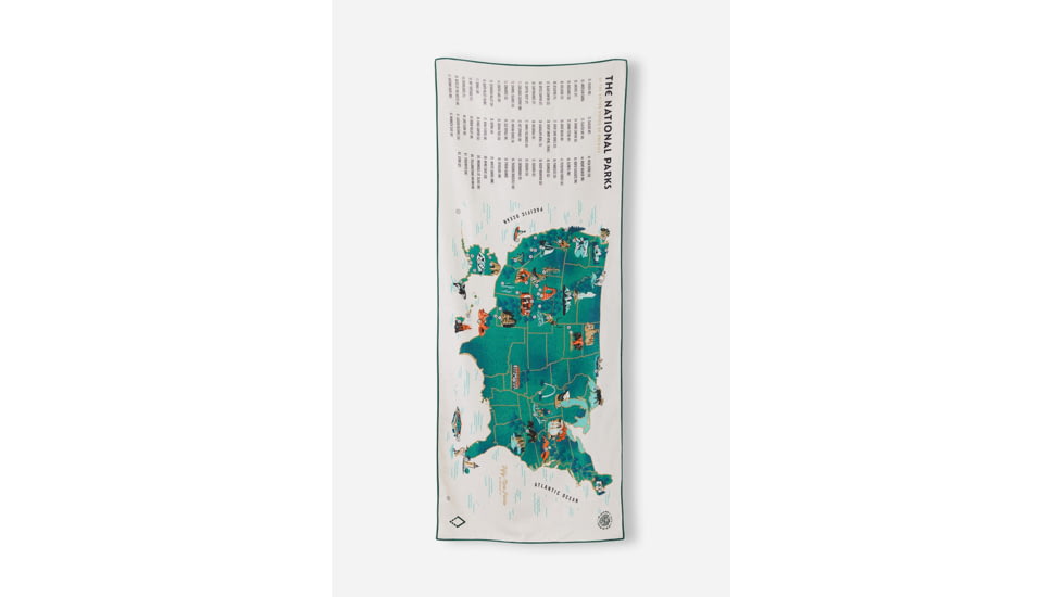 Nomadix Original Towel, National Parks and Monuments, 30in x 72.5in, NM-NPMP-101