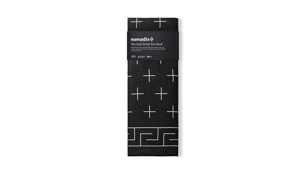 Nomadix Original Towel, Barton Black, 30in x 72.5in, NM-BART-102