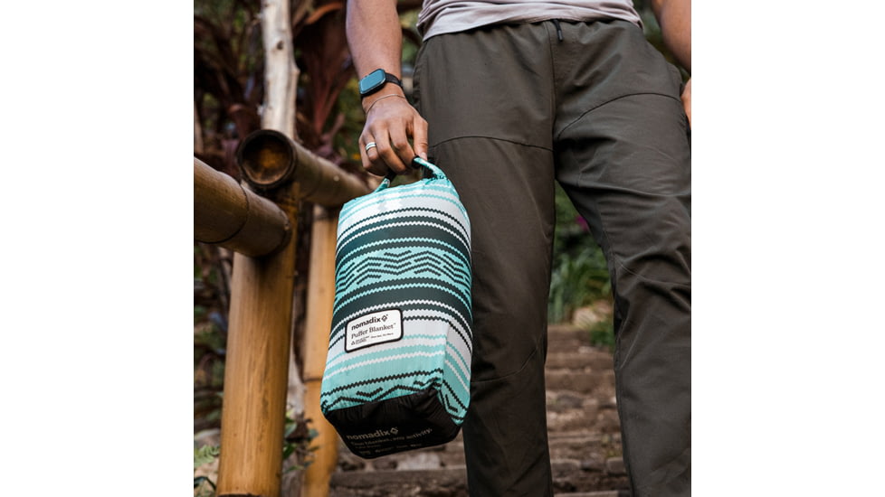 Nomadix Puffer Blanket, Baja Aqua, 55in x 74in, PB-BAJA-101