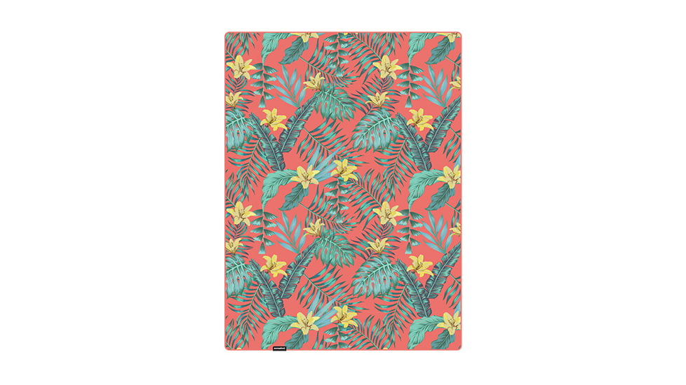 Nomadix Puffer Blanket, Palms Coral, 55in x 74in, PB-PLMS-107