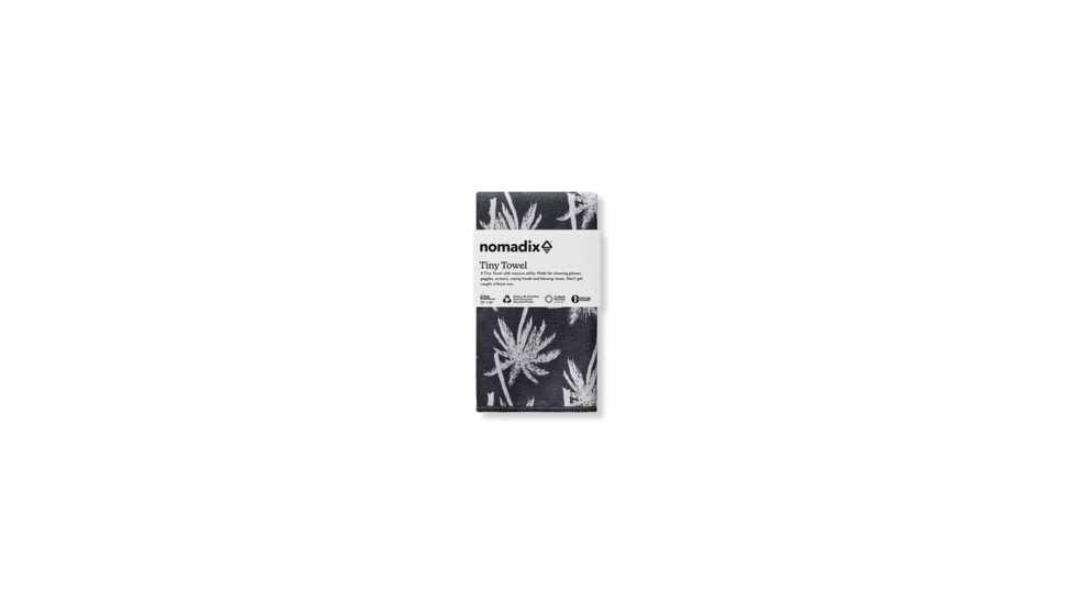 Nomadix Tiny Towel, Bunch Palms Black, 10inx10in, TT15-BUPA-101
