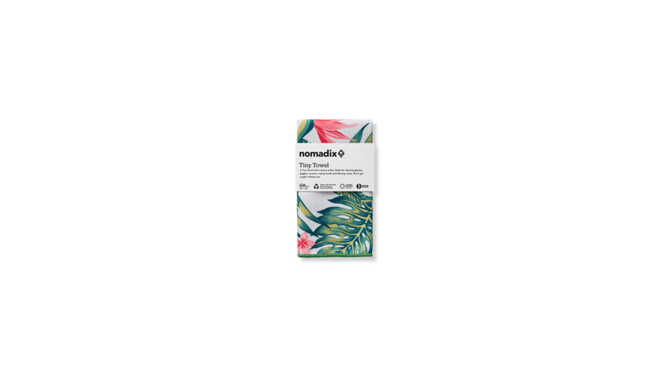Nomadix Tiny Towel, Palms Pink, 10inx10in, TT15-PLMS-101