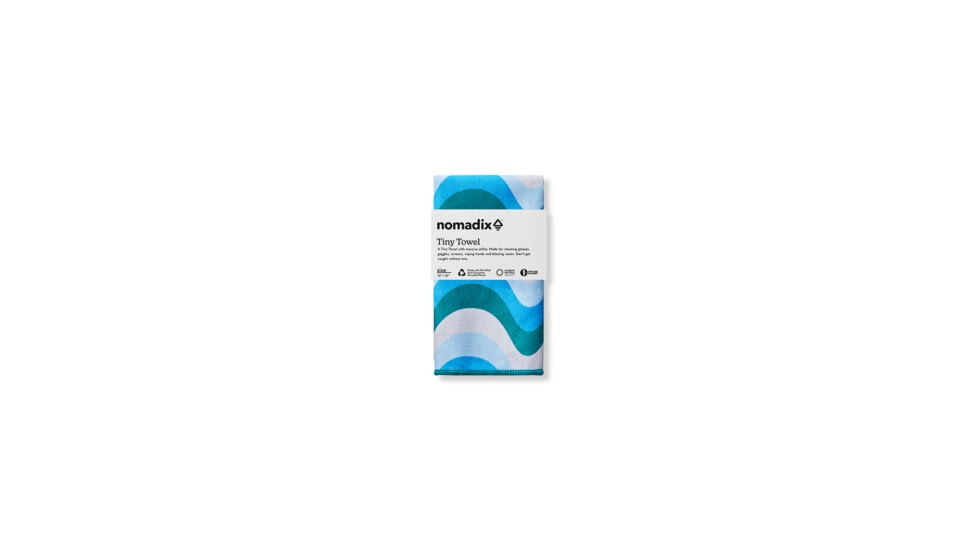 Nomadix Tiny Towel, Wave Blue, 10inx10in, TT15-WAVE-102