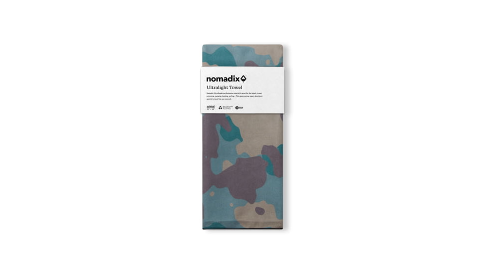 Nomadix Ultralight Towel, Camo Green, One Size, PKXL-CAMO-001