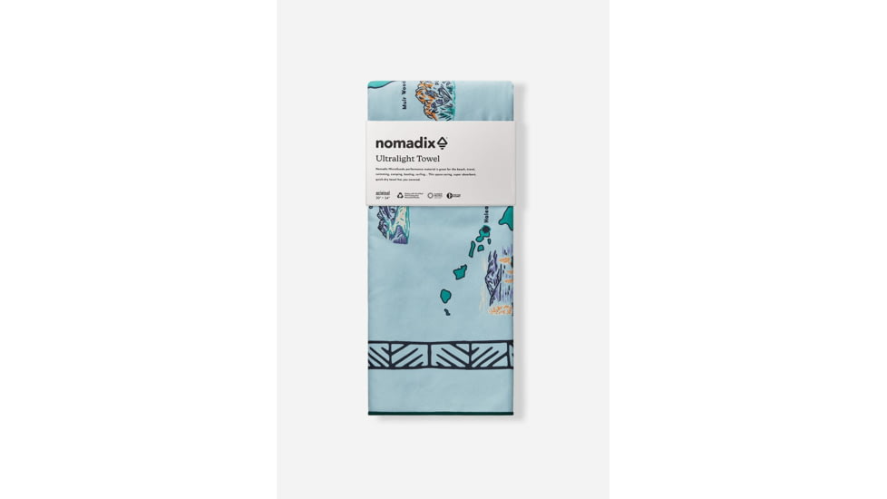 Nomadix Ultralight Towel, National Parks and Monuments Map, 30in x 54in, PKXL-NPMP-101