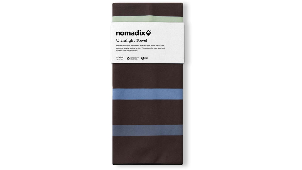 Nomadix Ultralight Towel, Pinstripes Multi, One Size, PKXL-STRP-010