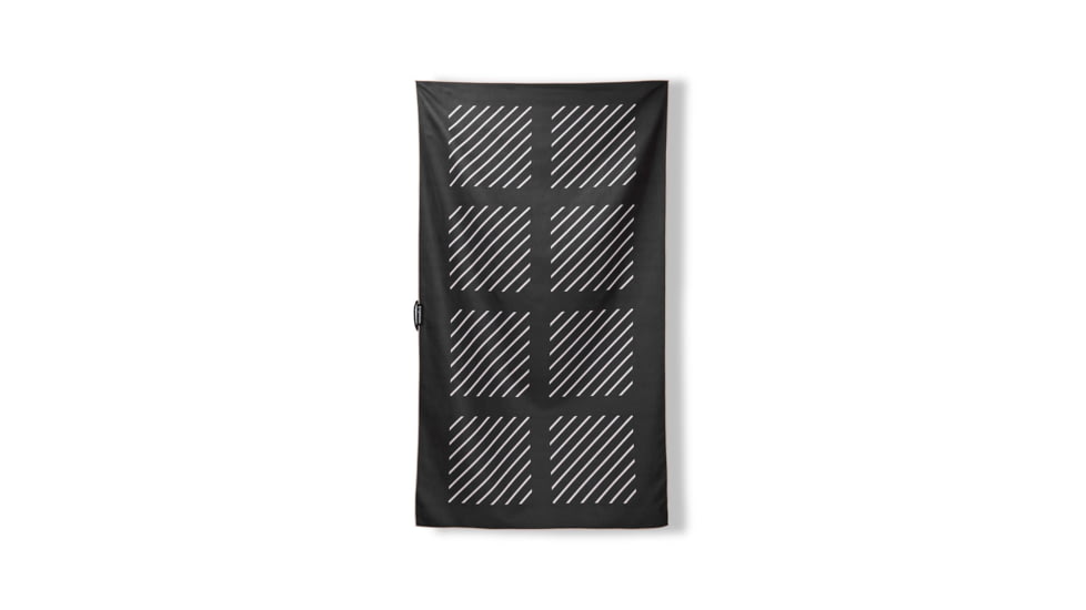 Nomadix Ultralight Towel, Rain Black, One Size, PKXL-RAIN-101