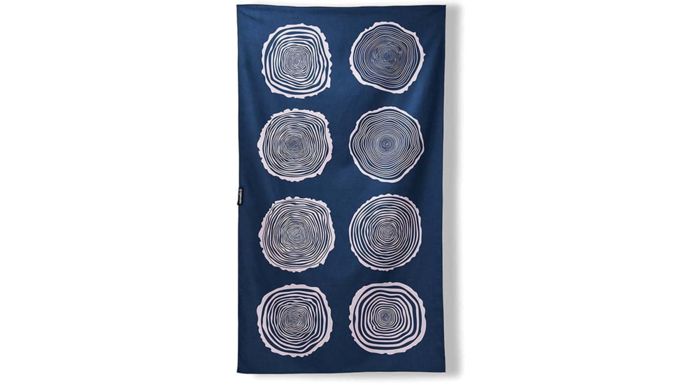 Nomadix Ultralight Towel, Rings Of Time Navy, One Size, PKXL-RING-101