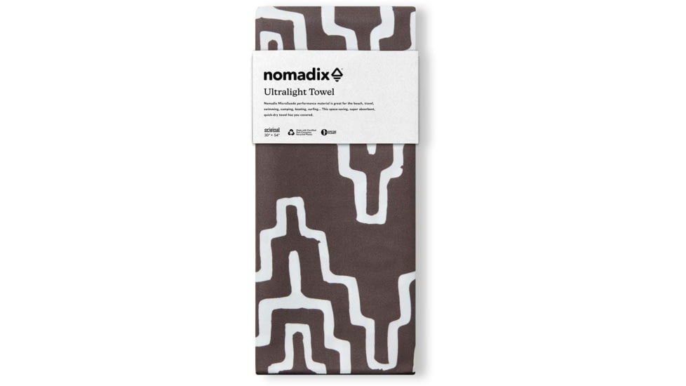 Nomadix Ultralight Towel, Teton Black, One Size, PKXL-CORO-003