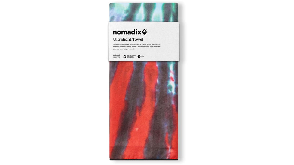 Nomadix Ultralight Towel, Tie Dye Multi, One Size, PKXL-TYDY-002