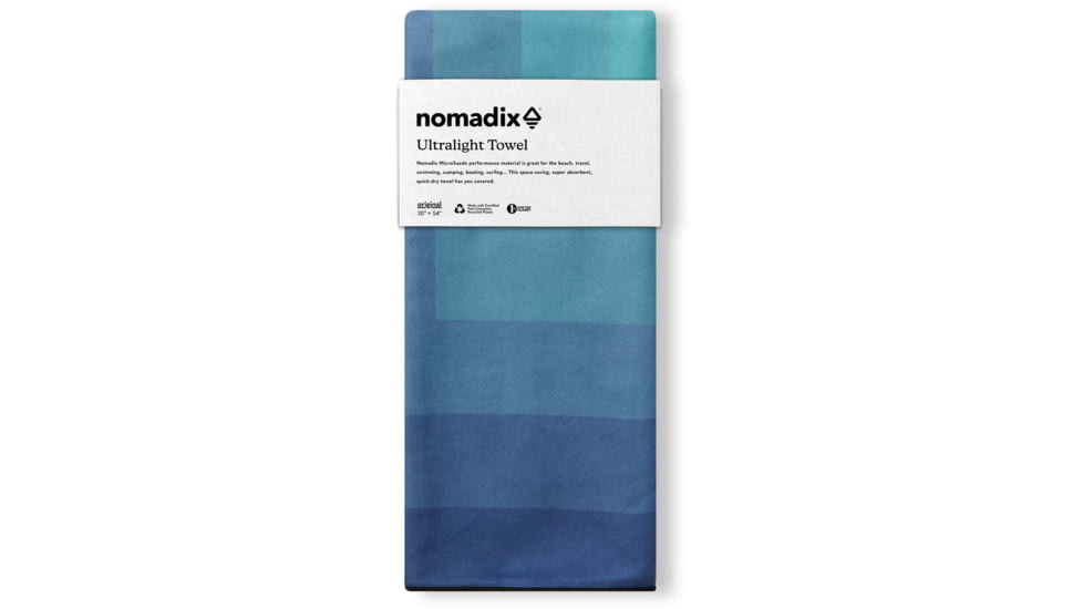 Nomadix Ultralight Towel, Zone Teal, One Size, PKXL-FADE-003