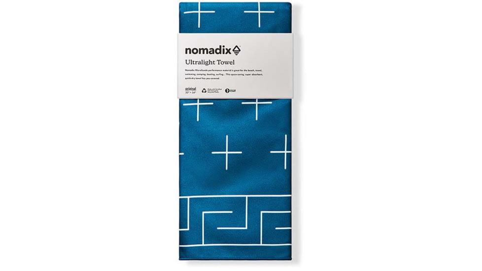 Nomadix Ultralight Towel, Barton Dark Blue, 30in x 54in, PKXL-BART-101