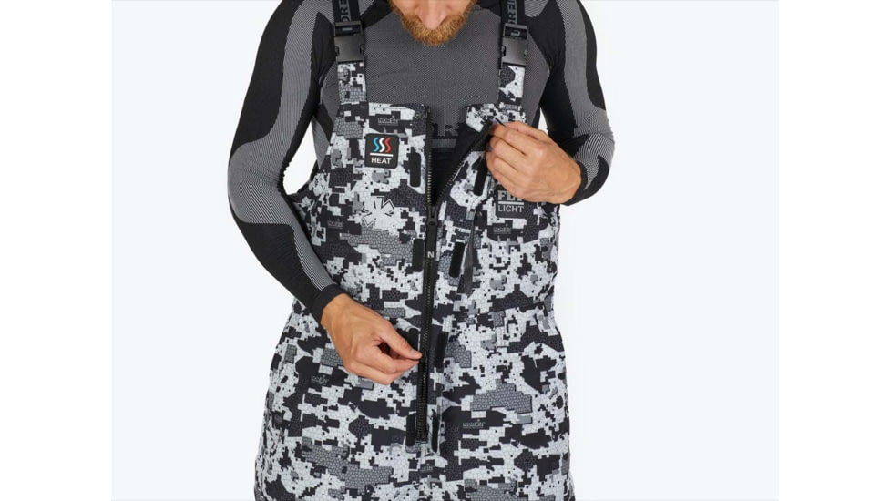 Norfin Explorer Camo Heated Bibs - Mens, Camo, Medium, 359102-M