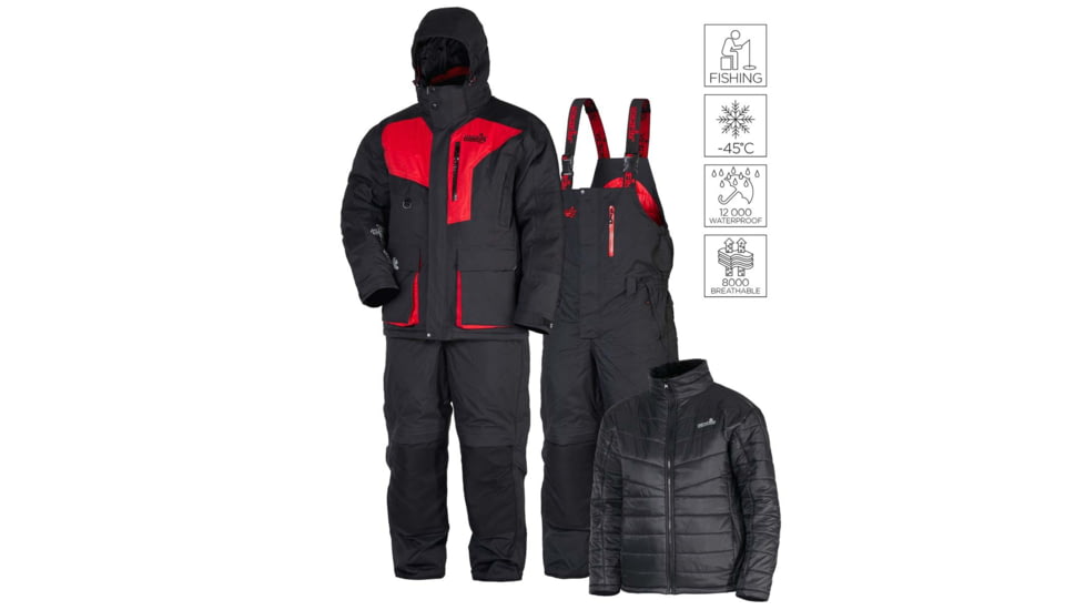 Norfin Extreme 5 Bibs - Mens, Black, Medium, 338802-M