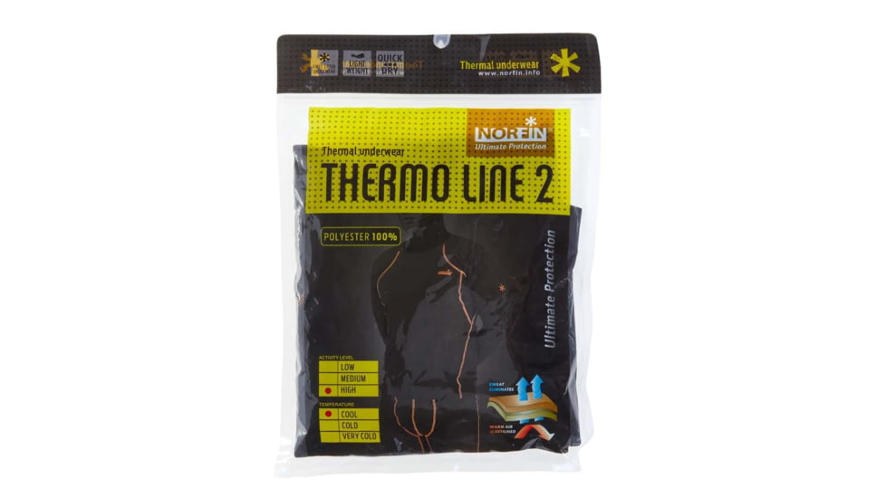Norfin Thermo Line 2 Thermal Underwear - Mens, Black, Medium, 3008302-M