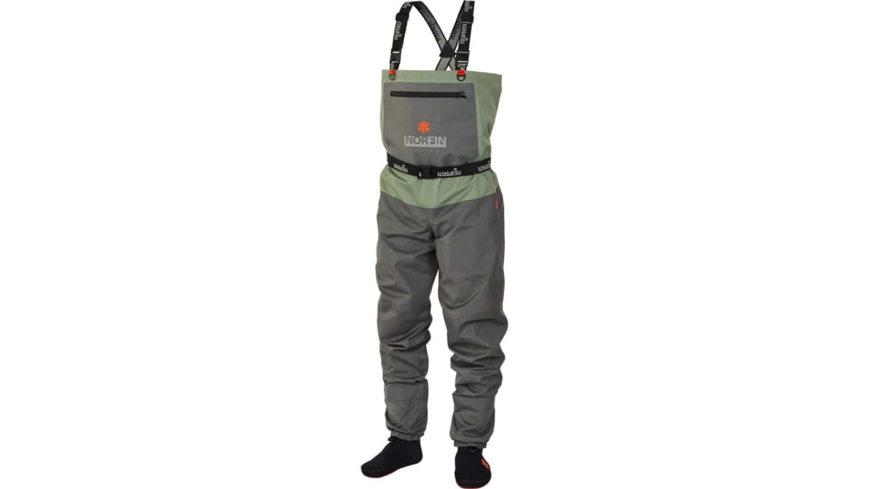 Norfin Waders Pilot Sttokingfoot - Men's, Lt Green Gray, 12, 83321-04XL