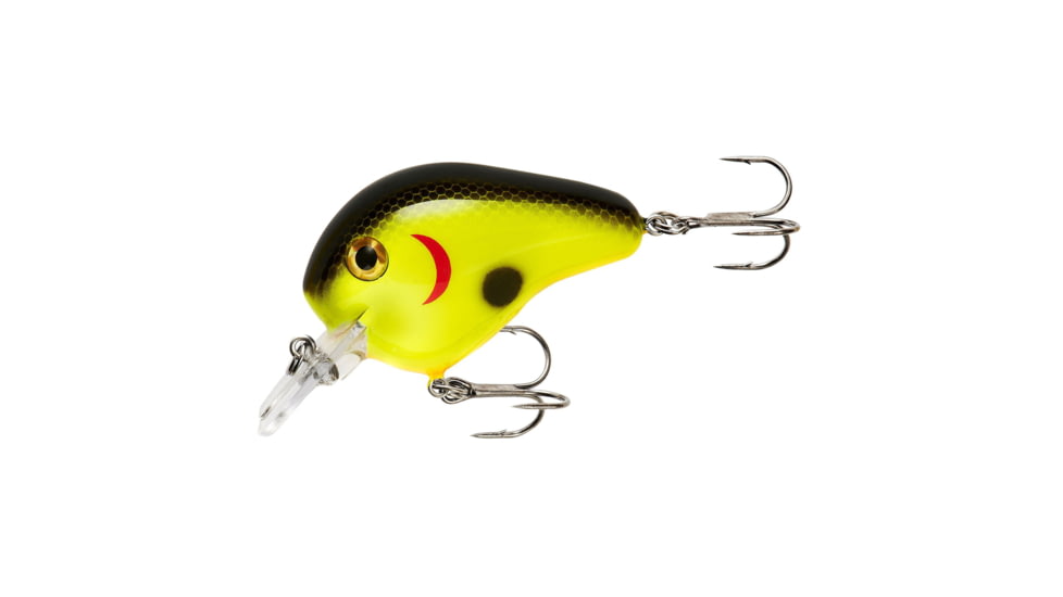 Norman Lures Fat Boy Crankbait, 7/16oz, 2in, Chart/Black, NMFBB09