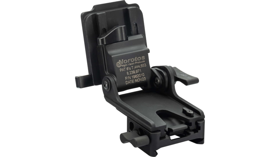 Norotos LoSto Helmet Mount, Force-to-overcome, PVS-15/18/21/31, Black, One Size, 1962010BLK-2