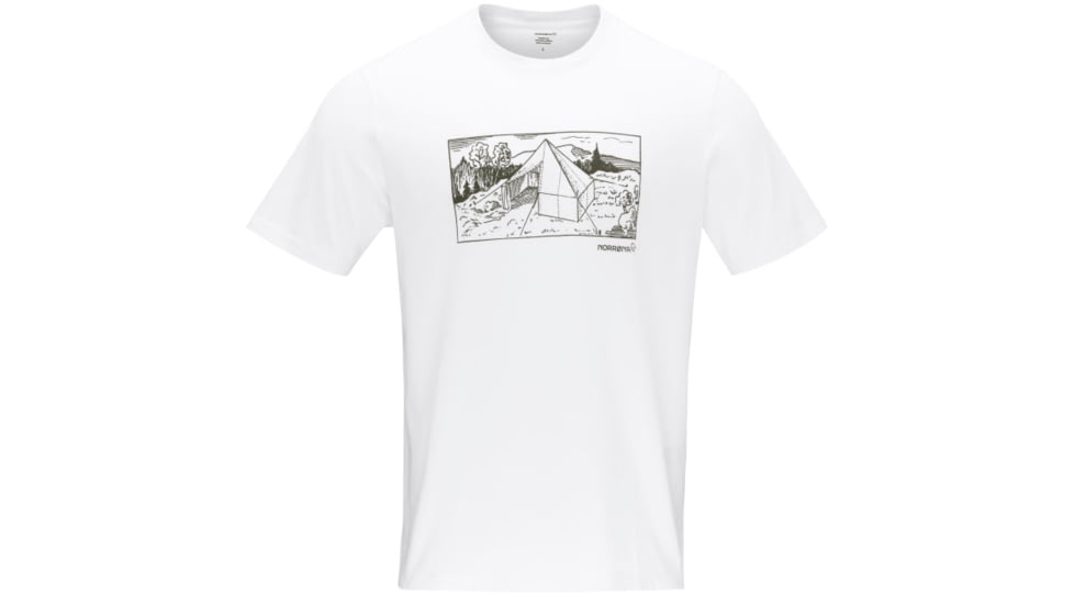 Norrona /29 Cotton 1950S Scout Tent T-Shirt - Mens, Pure White, Medium, 7042698459701