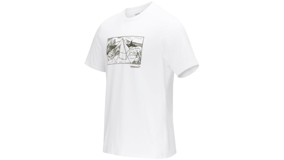 Norrona /29 Cotton 1950S Scout Tent T-Shirt - Mens, Pure White, Medium, 7042698459701