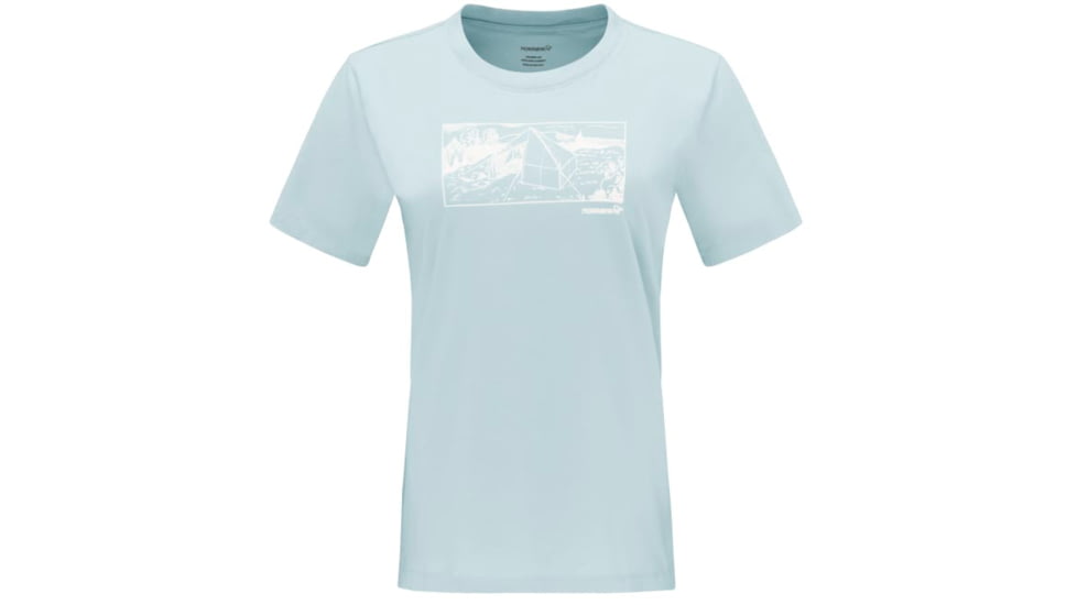 Norrona /29 Cotton 1950S Scout Tent T-Shirt - Womens, Tourmaline, Extra Small, 7042698459848