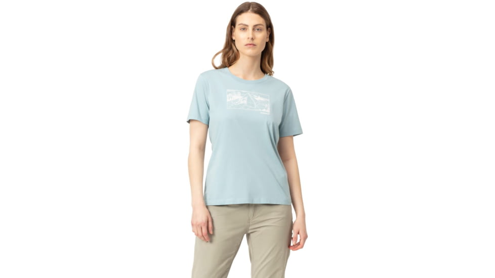 Norrona /29 Cotton 1950S Scout Tent T-Shirt - Womens, Tourmaline, Extra Small, 7042698459848