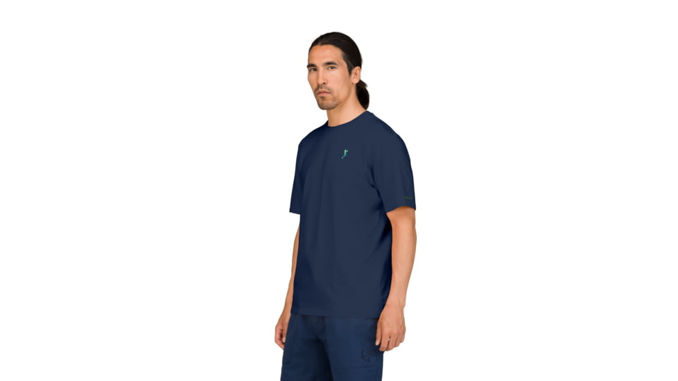 Norrona /29 Cotton Activity Embroidery T-Shirt - Mens, Indigo Night, Large, 3411-23-2295-L