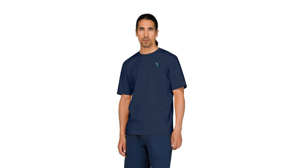 Norrona /29 Cotton Activity Embroidery T-Shirt - Mens, Indigo Night, Large, 3411-23-2295-L