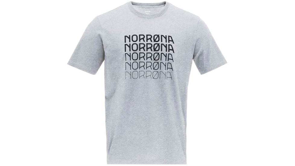 Norrona /29 Cotton Bolder T-Shirt - Mens, Grey Melange, Medium, 7042698459541