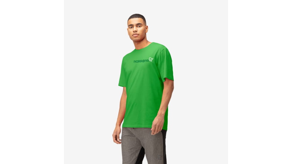 Norrona /29 Cotton Duotone T-Shirt- Mens, Classic Green, Medium, 3414-22-3384-M