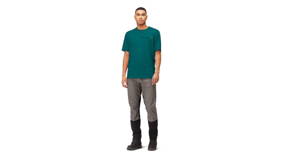 Norrona /29 Cotton Duotone T-Shirt- Mens, Everglade, Large, 3414-22-3413-L