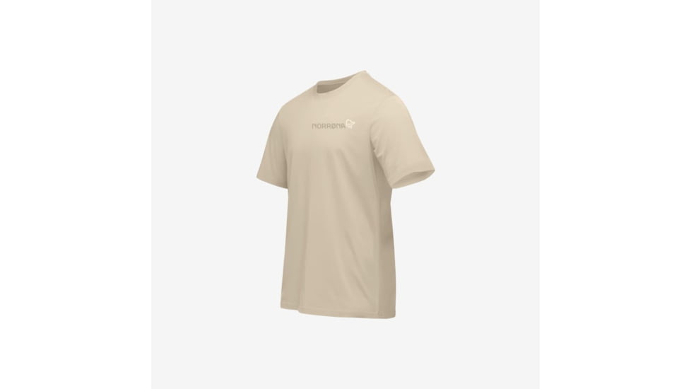Norrona /29 Cotton Duotone T-Shirt- Mens, Pure Cashmere, Medium, 3414-22-9001-M