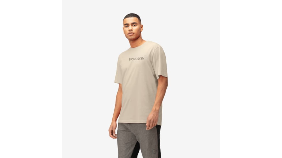 Norrona /29 Cotton Duotone T-Shirt- Mens, Pure Cashmere, Medium, 3414-22-9001-M