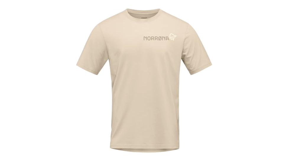 Norrona /29 Cotton Duotone T-Shirt- Mens, Pure Cashmere, Medium, 3414-22-9001-M