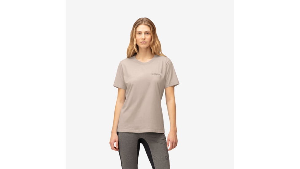 Norrona /29 Cotton Duotone T-Shirt- Womens, Pure Cashmere, Extra Small, 3410-22-9001-XS